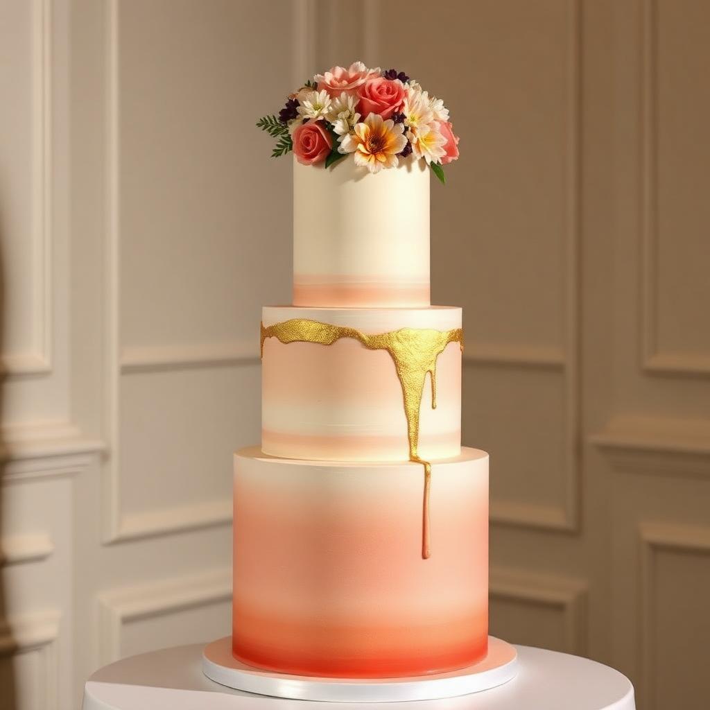 Tiered Whipped Cream Cakes